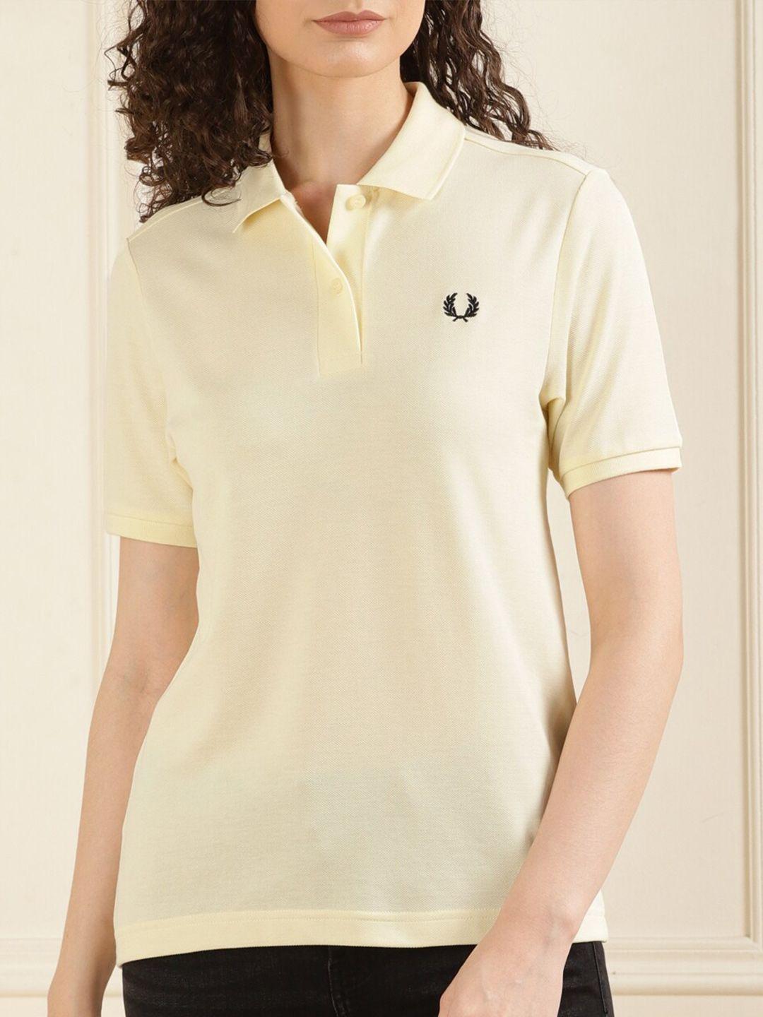 fred perry polo collar cotton t-shirt