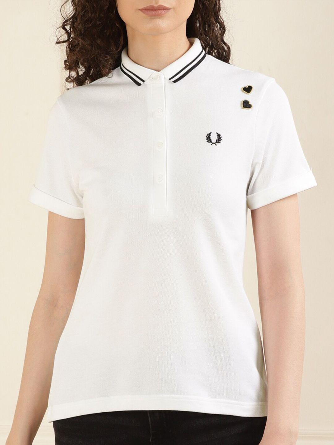 fred perry polo collar cotton t-shirt