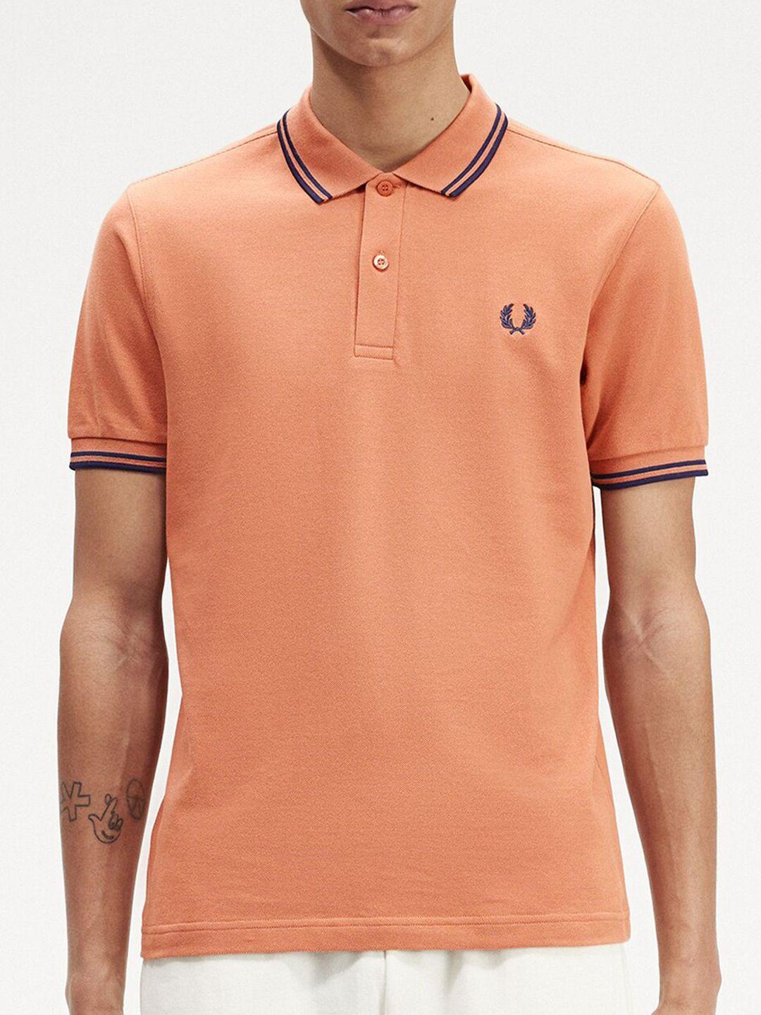 fred perry polo collar cotton t-shirt