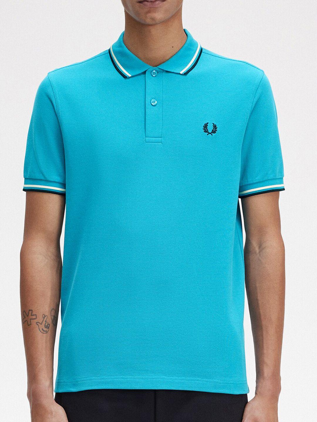 fred perry polo collar cotton t-shirt