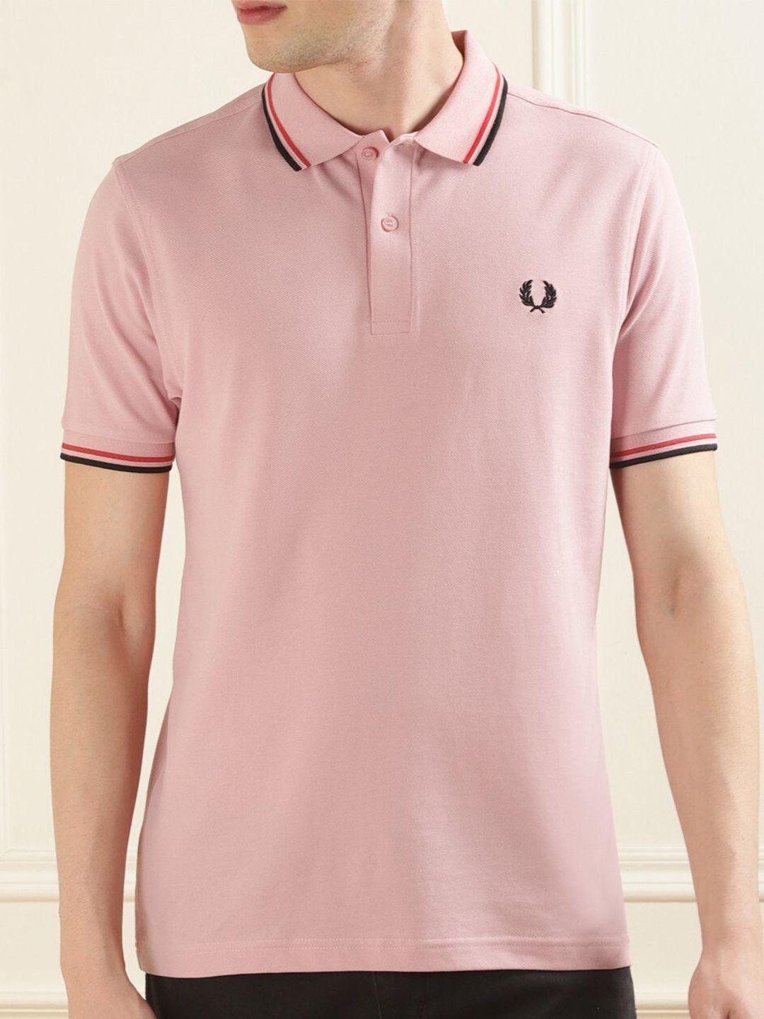 fred perry polo collar pure cotton t-shirt