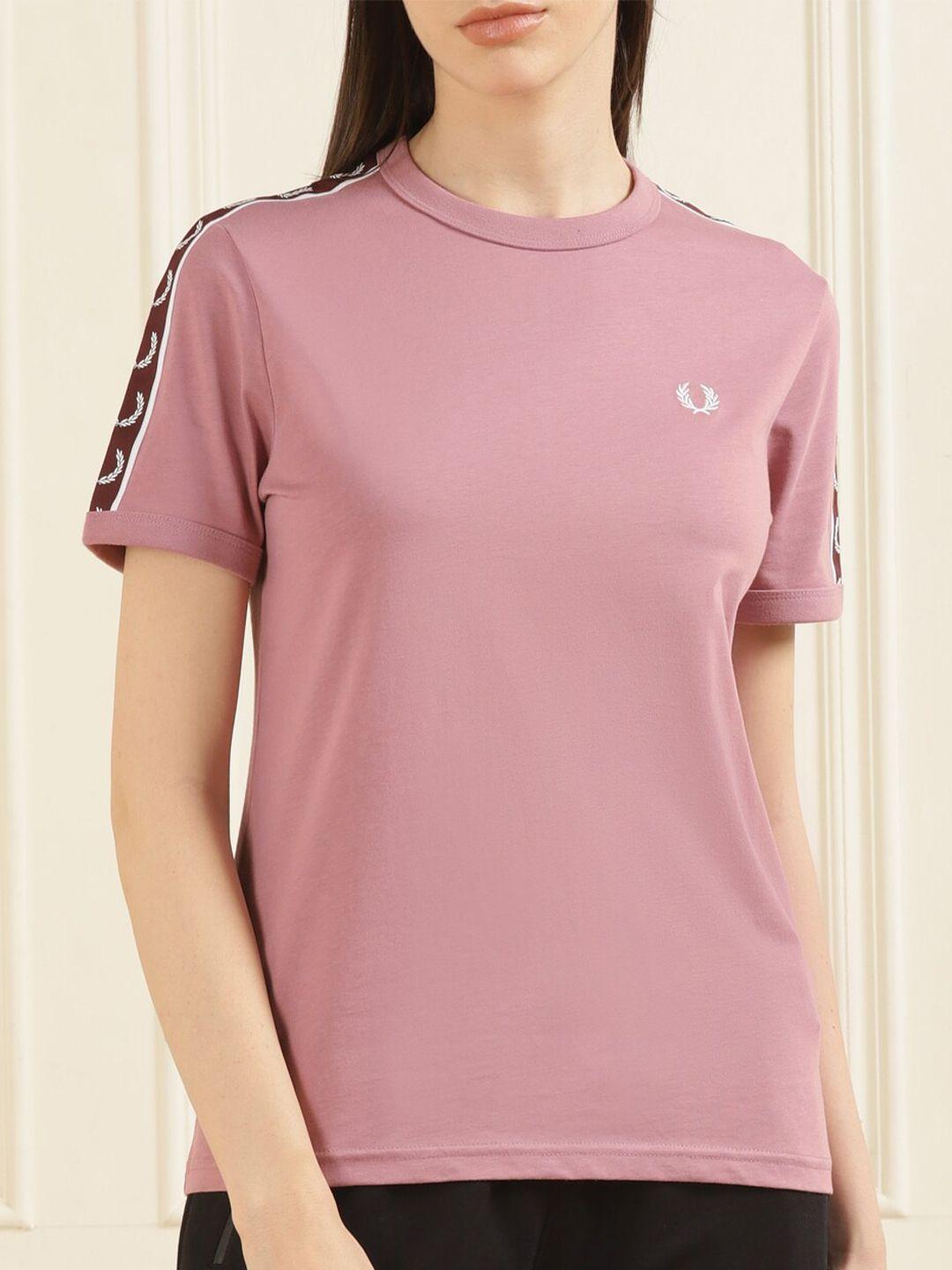 fred perry women round neck cotton t-shirt