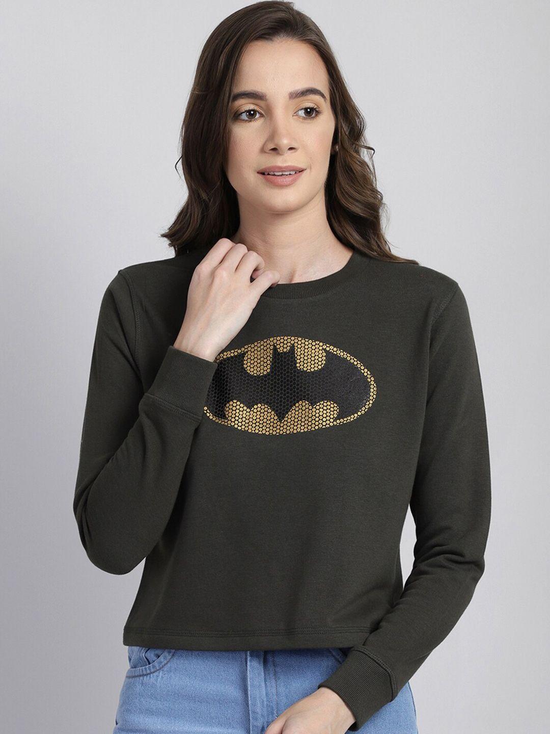 free authority batman printed cotton sweatshirt