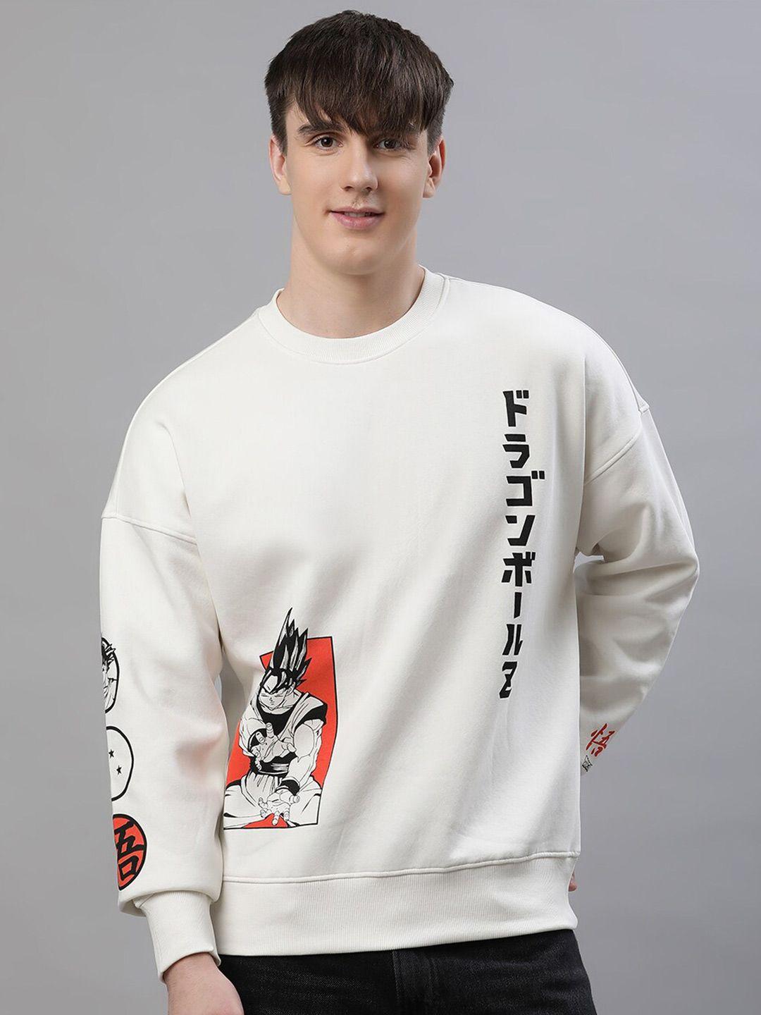 free authority dragon ball z printed loose-fit pullover