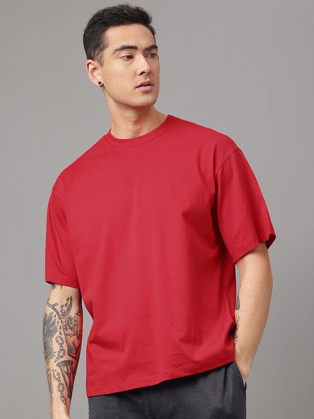 free authority drop-shoulder sleeves loose-fit pure cotton tshirt