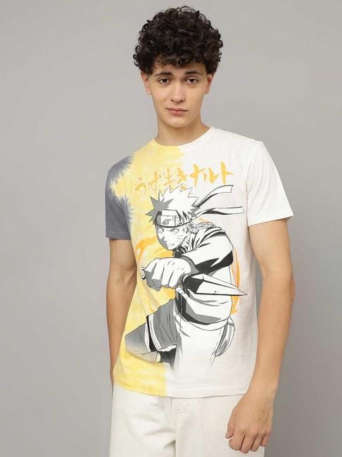 free authority naruto multicolor regular fit cotton crew t-shirt