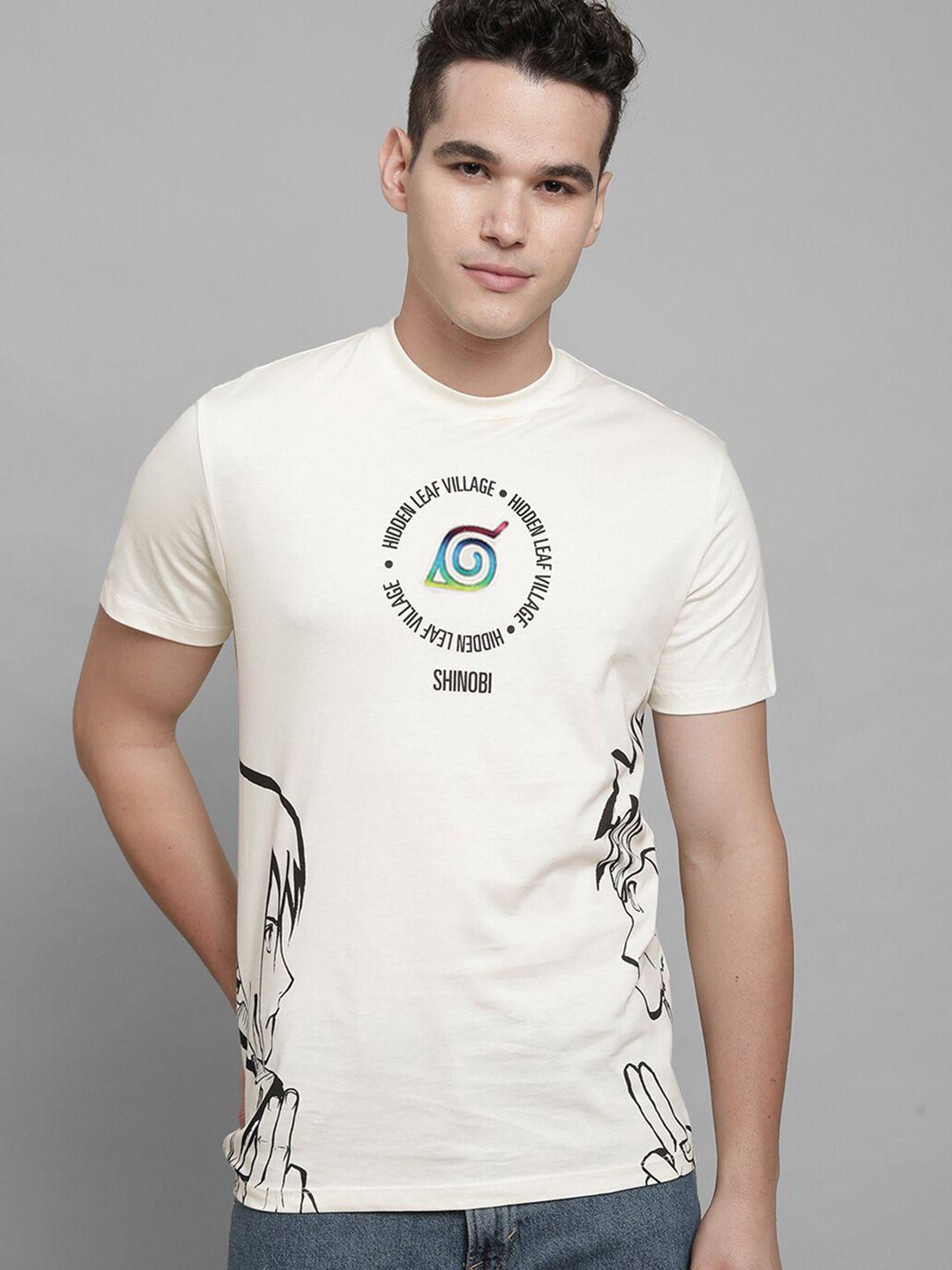 free authority naruto printed pure cotton t-shirt