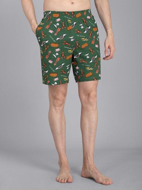 free authority printed friends green boxers for men