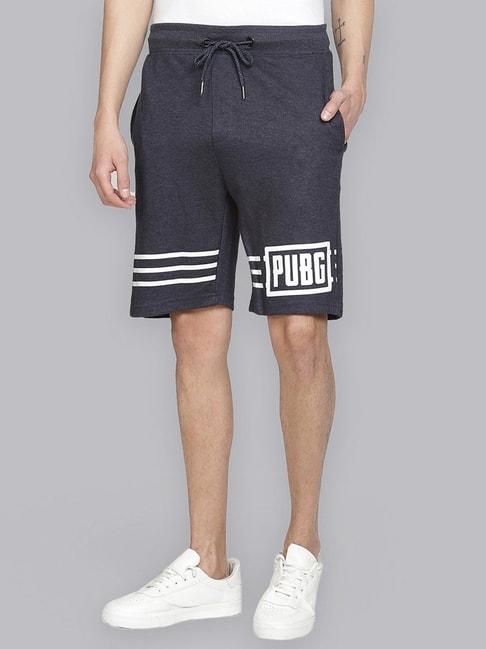 free-authority-printed-pubg-navy-shorts-for-men