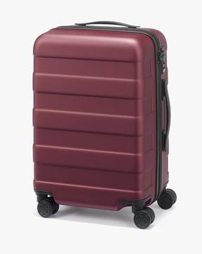 free adjustable handle hard carry-on suitcase