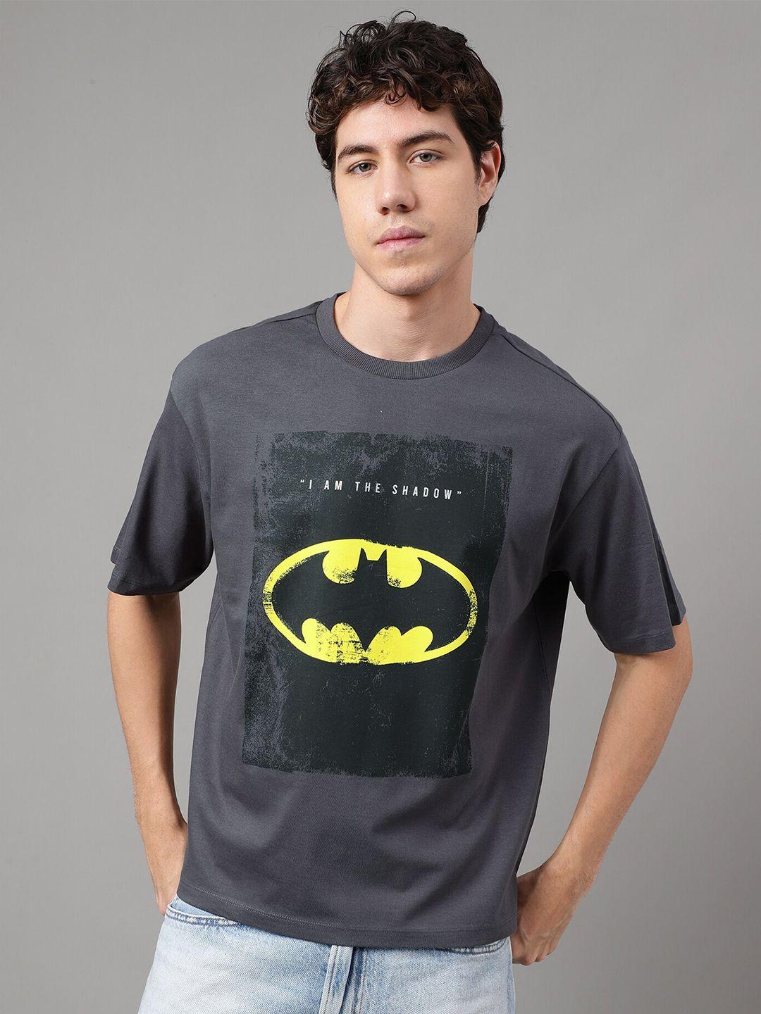 free authority batman graphic printed pure cotton loose-fit t-shirt