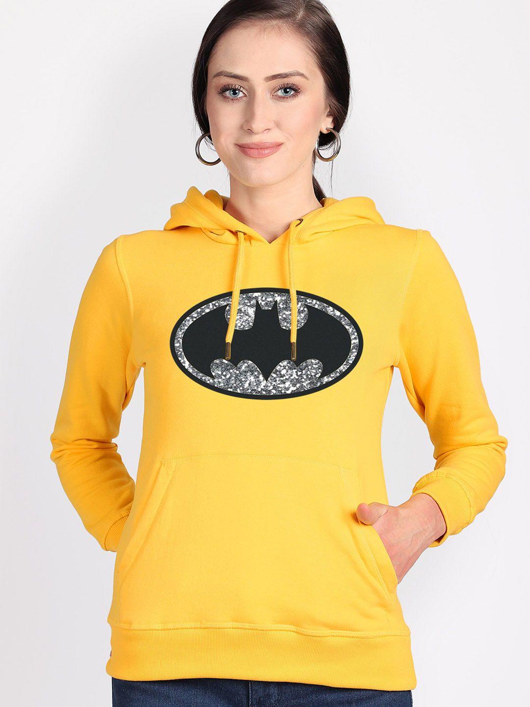 free authority batman printed hooded pullover