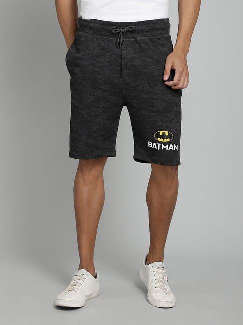 free authority batman printed regular fit shorts