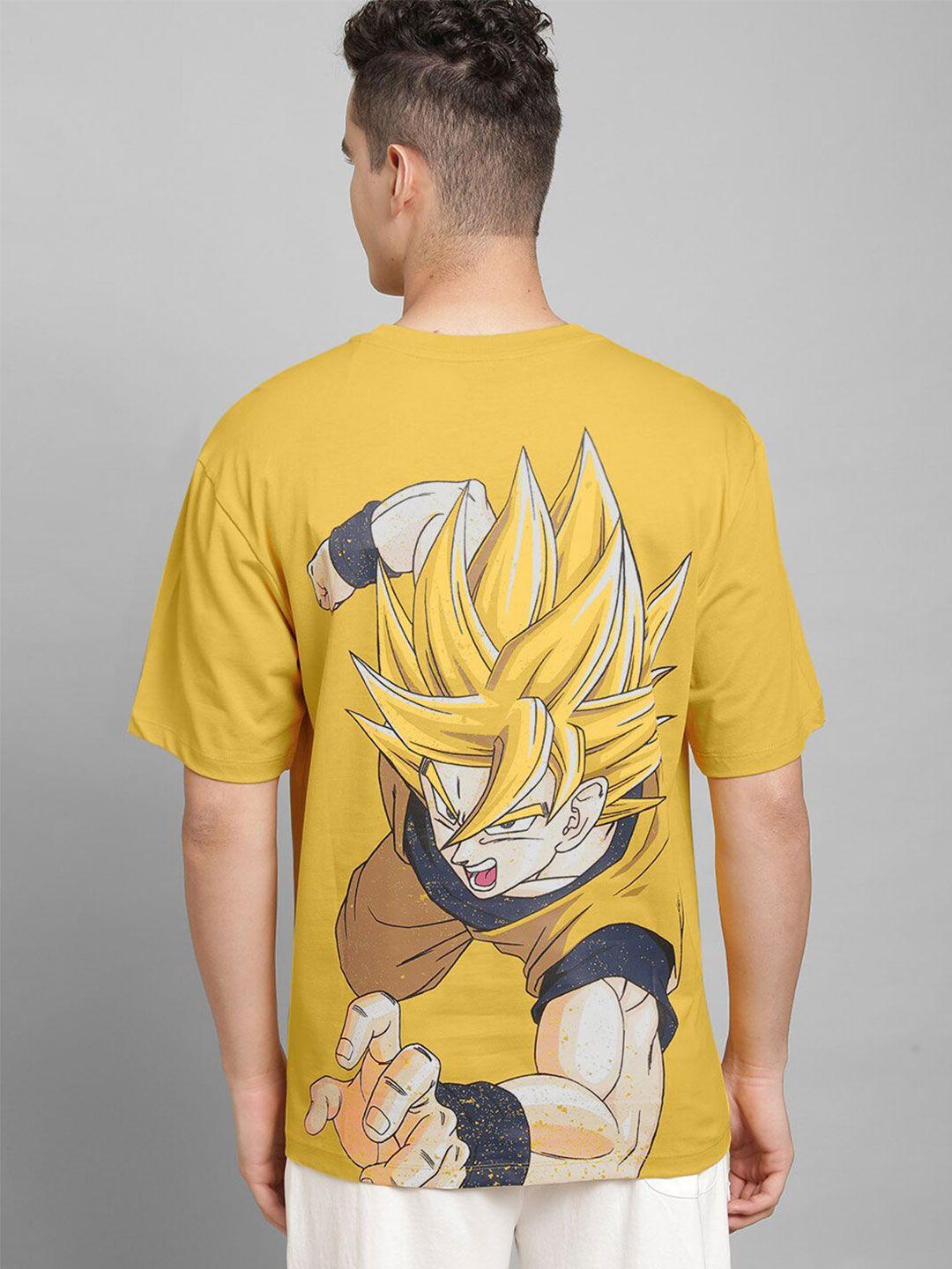 free authority dragon ball z printed pure cotton t-shirt