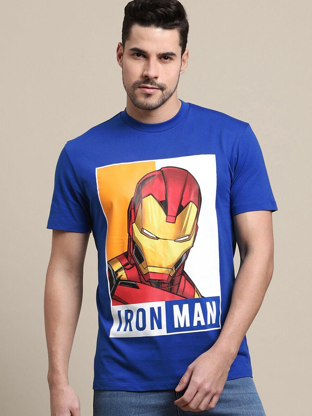 free authority iron man printed pure cotton t-shirt