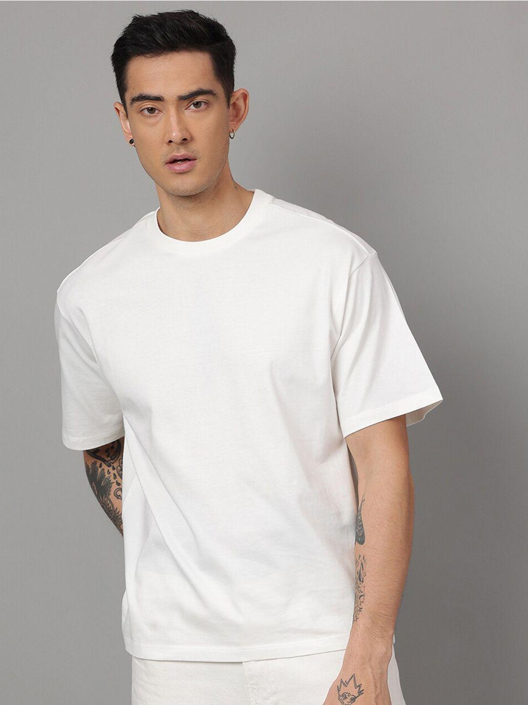 free authority loose-fit round neck pure cotton t-shirt