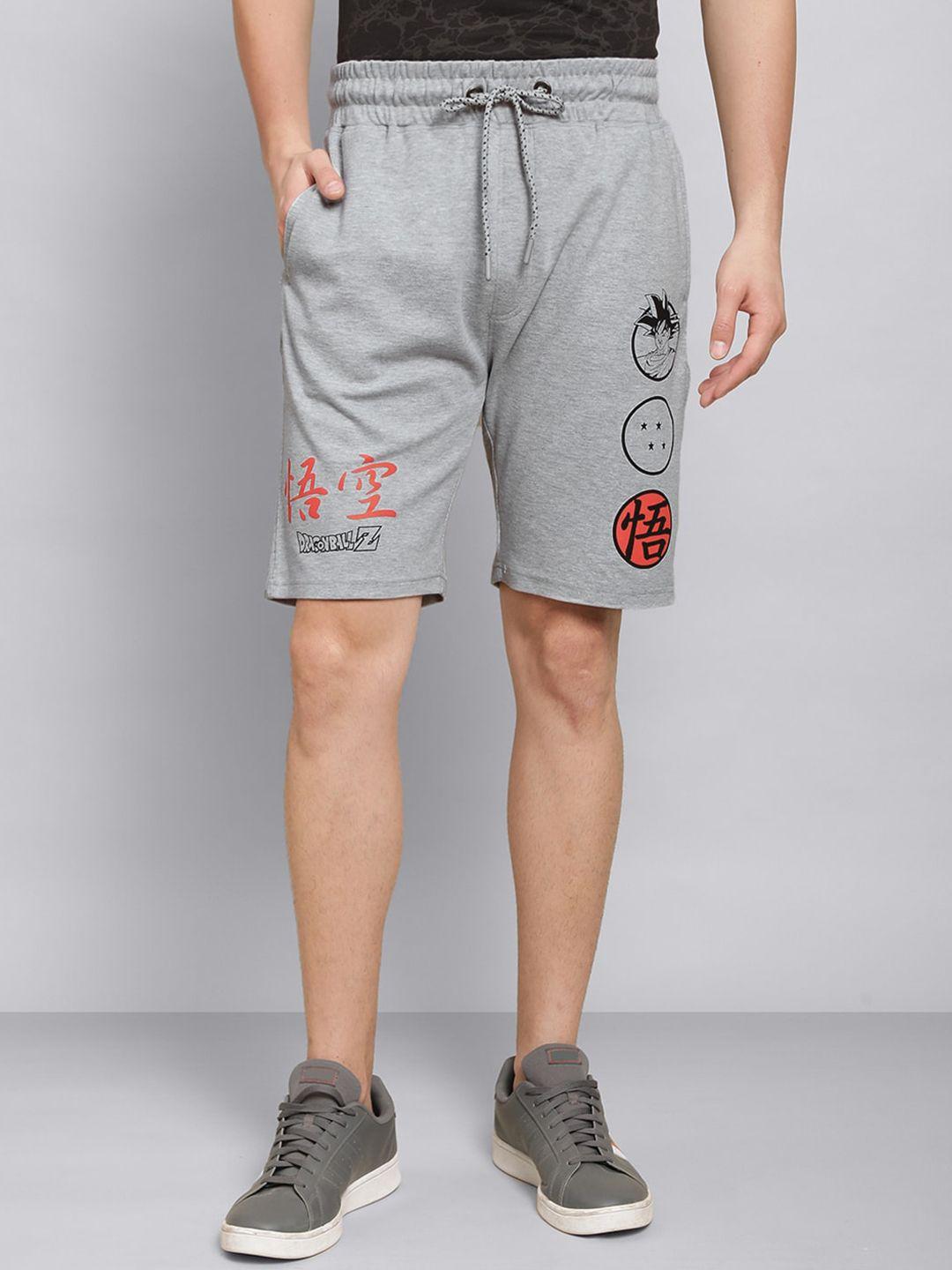 free authority men dragon ball z printed mid-rise shorts