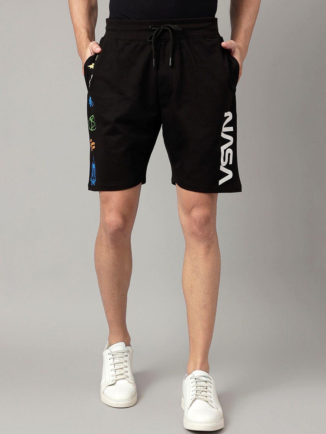 free authority men nasa printed regular shorts