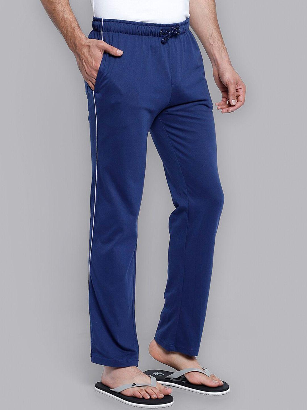 free authority men navy blue superman featured lounge pants