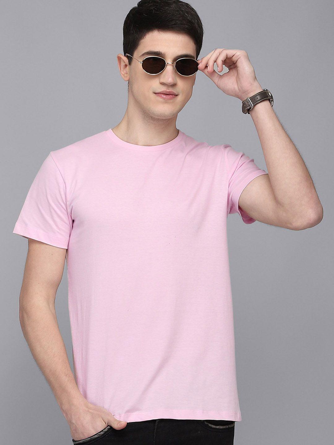 free authority men peach-coloured t-shirt