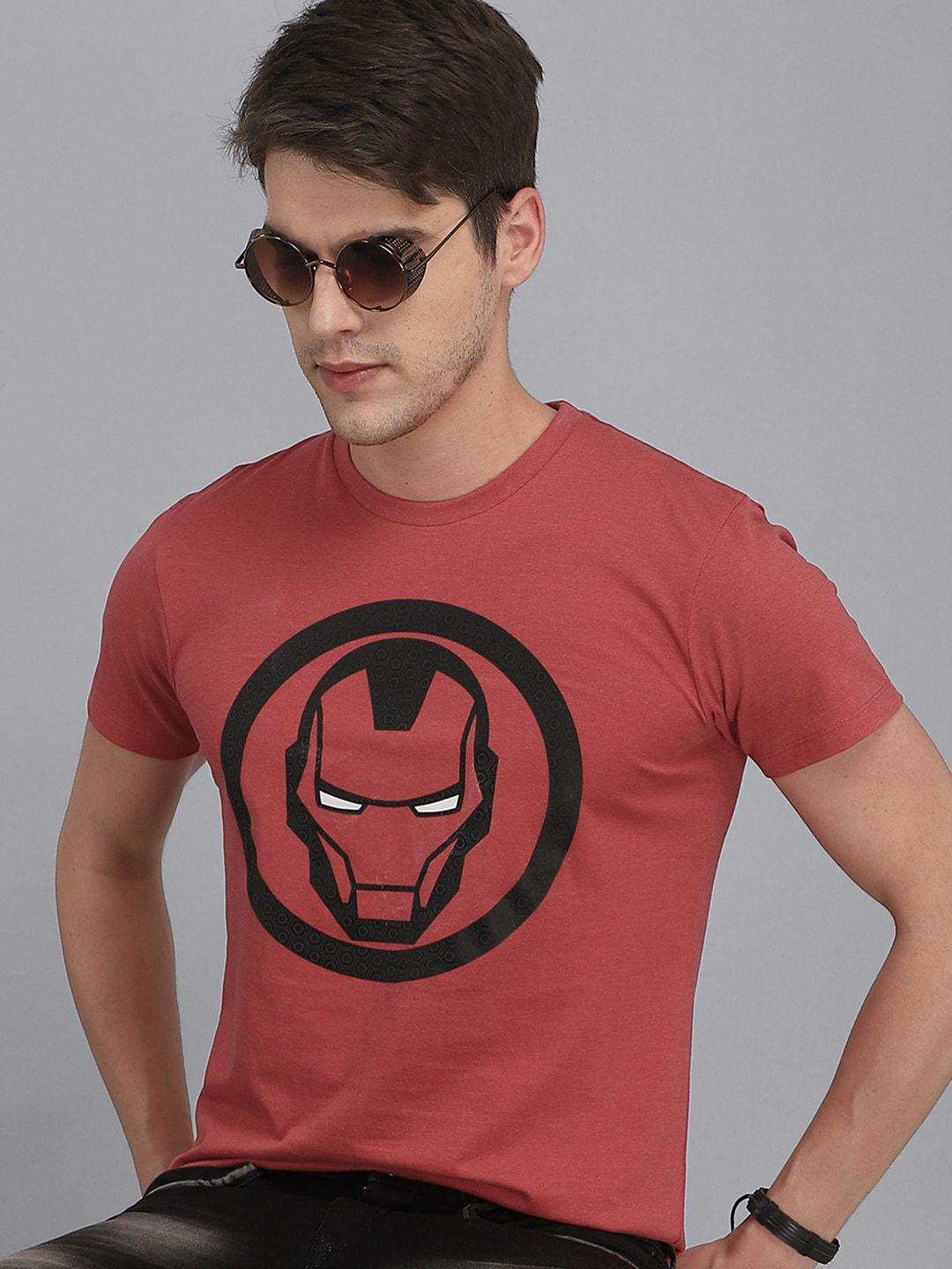 free authority men red iron man featured t-shirt