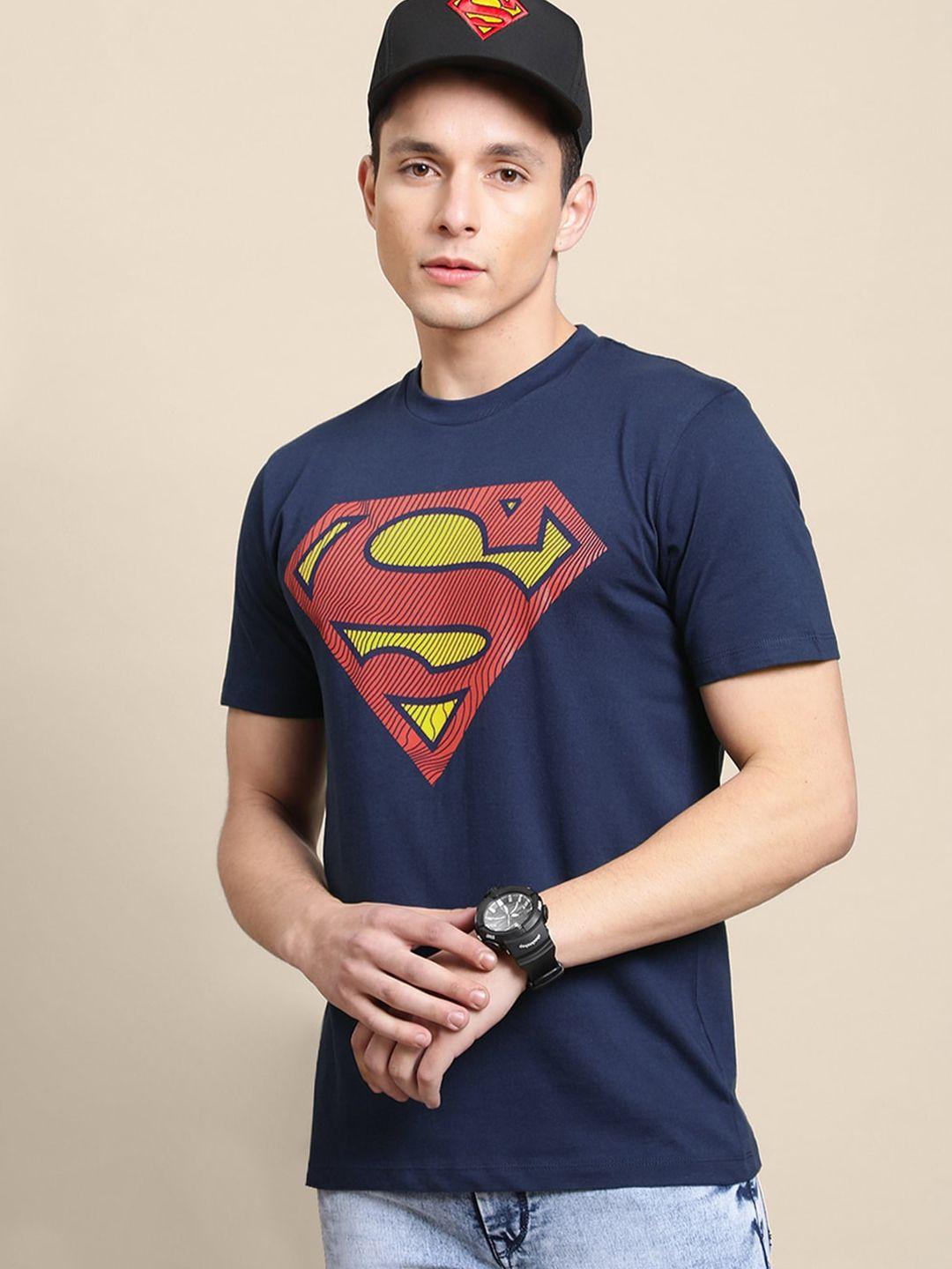 free authority men superman printed cotton t-shirt