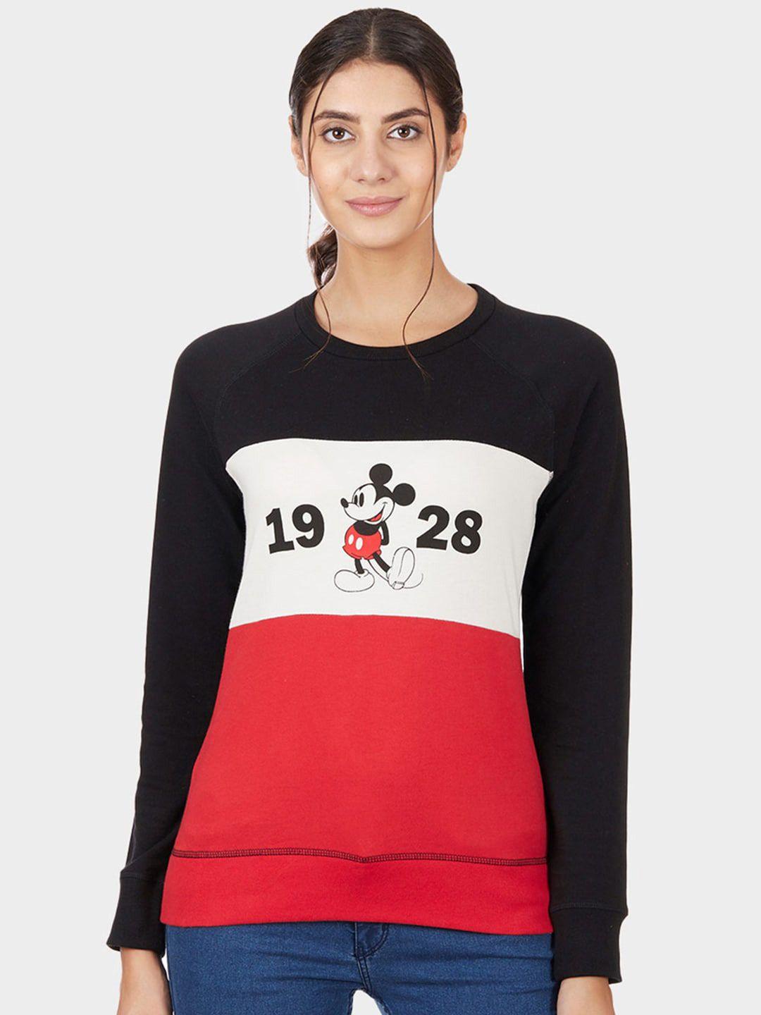 free authority mickey & friends printed cotton sweatshirt