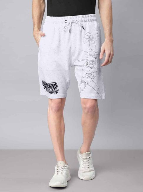 free authority naruto printed regular fit shorts