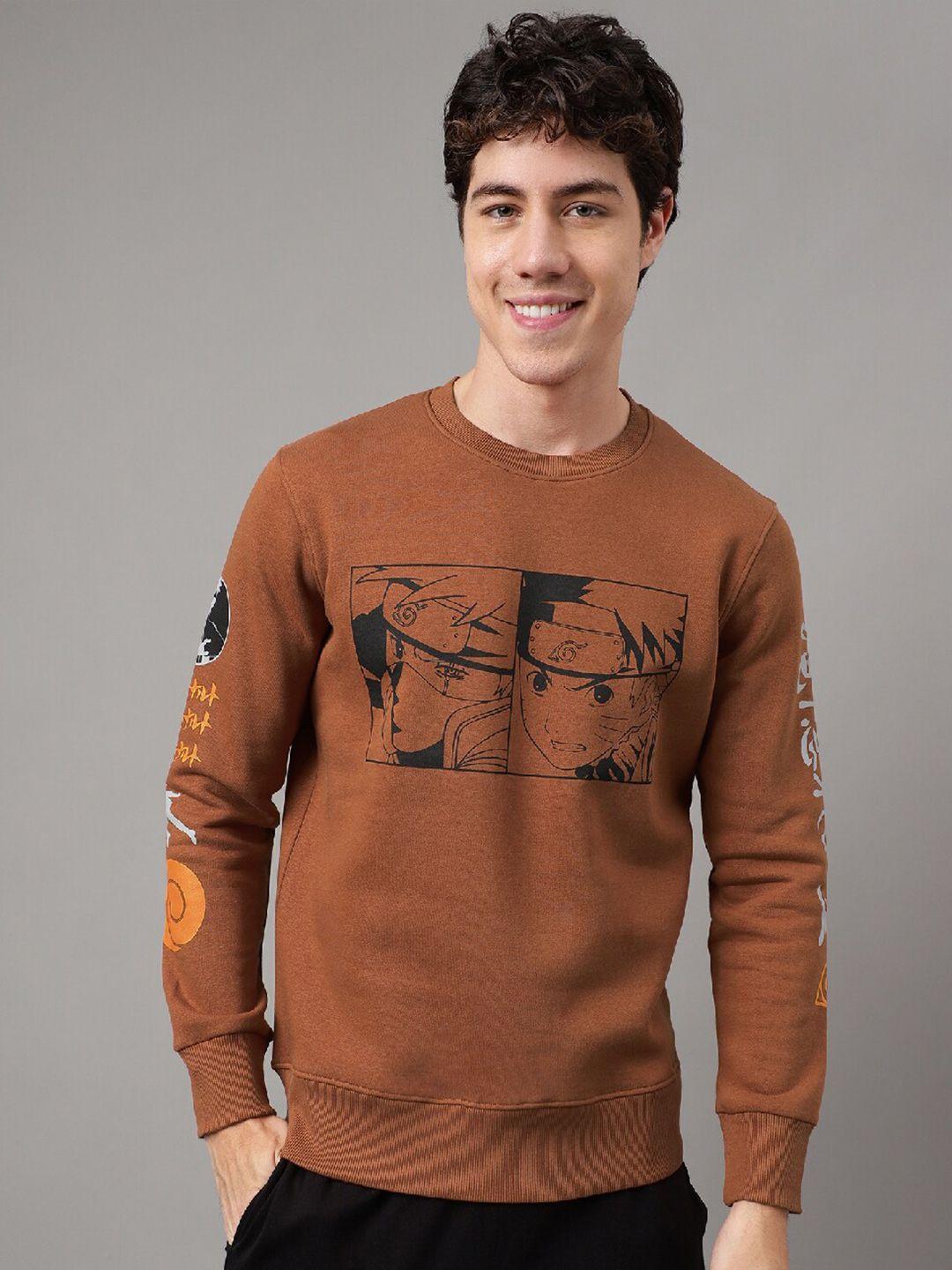 free authority naruto printed round neck sweatshirt