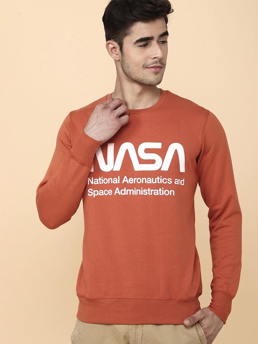 free authority nasa printed sweatshirt