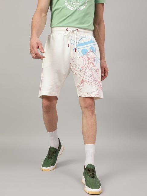 free authority off white regular fit one piece printed shorts