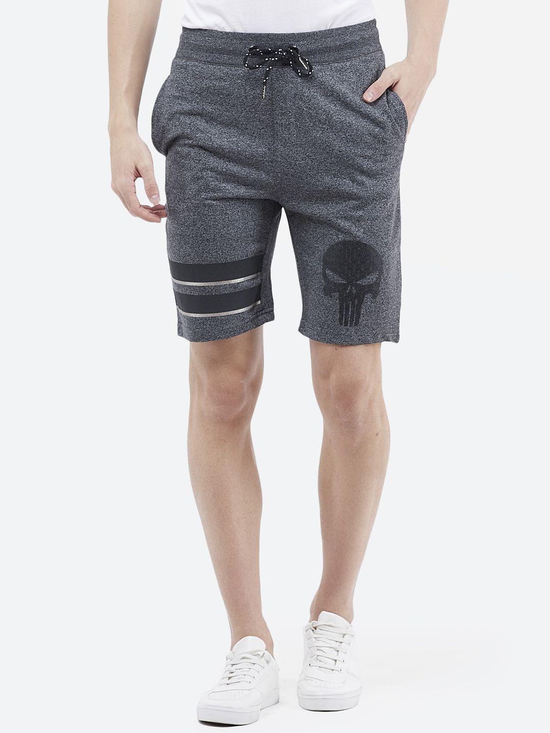 free authority punisher featured black shorts for men