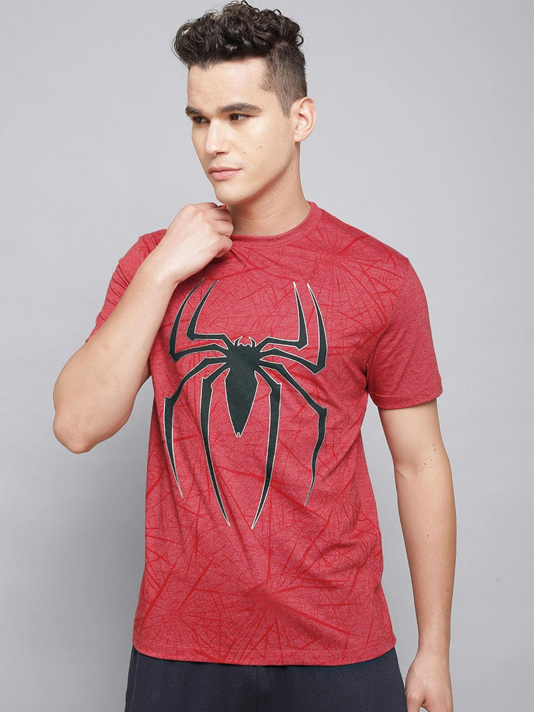 free authority spiderman printed round neck t-shirt