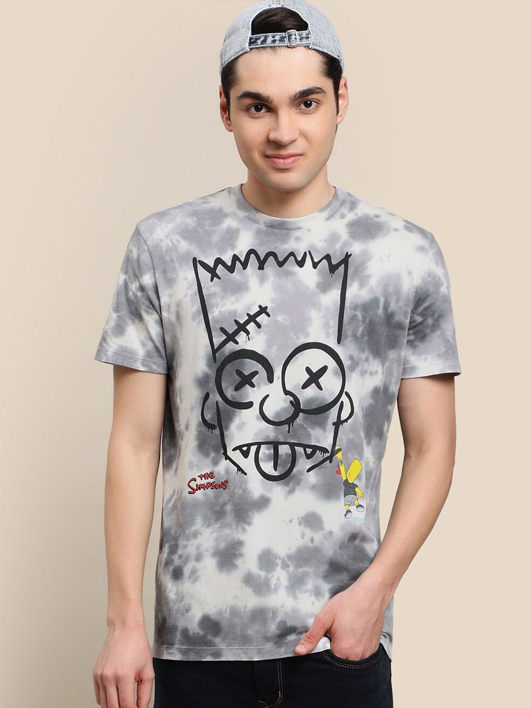 free authority the simpsons graphic printed cotton t-shirts