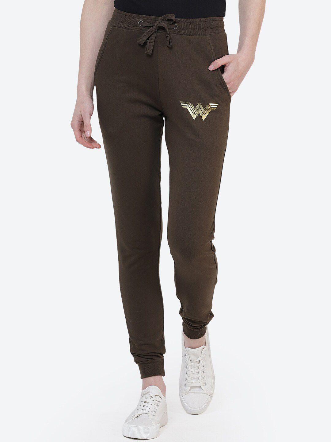 free authority woman wonder woman printed cotton jogger