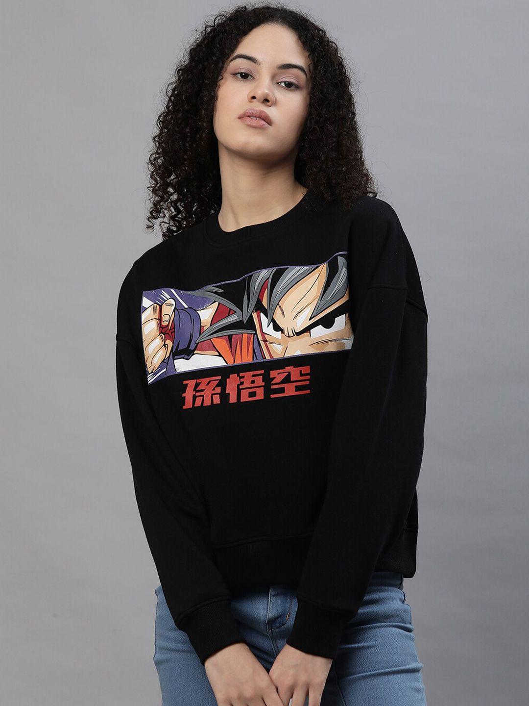 free authority women dragon ball z print pure cotton sweatshirt