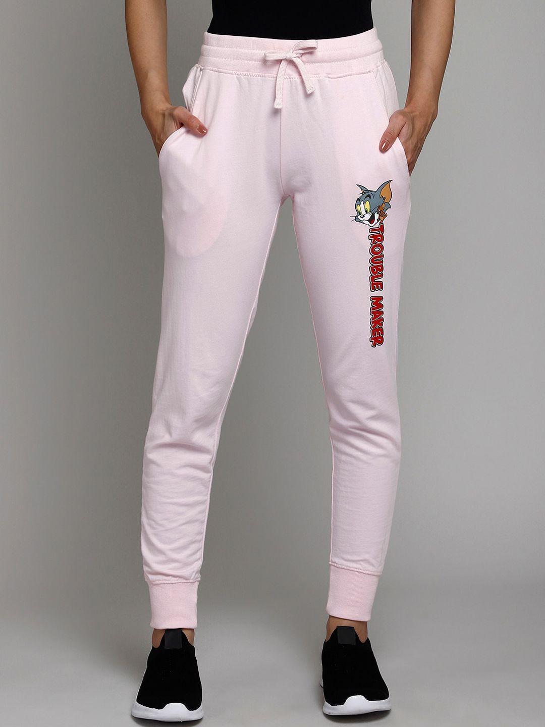 free authority women tom & jerry printed cotton joggers