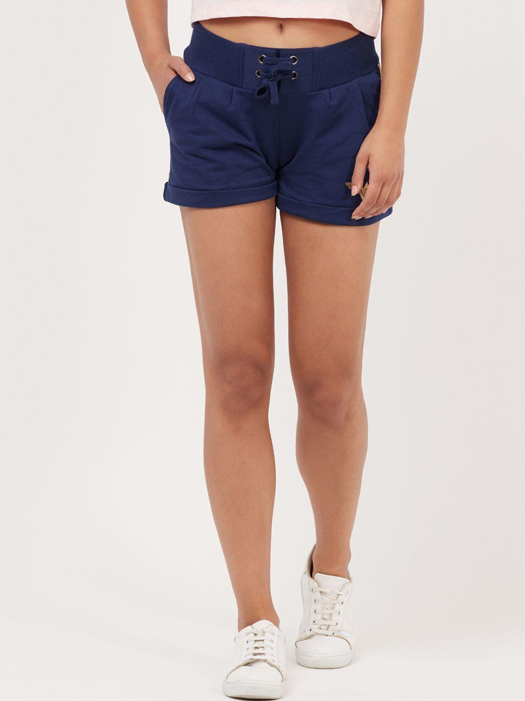 free authority wonder woman featured navy shorts for women