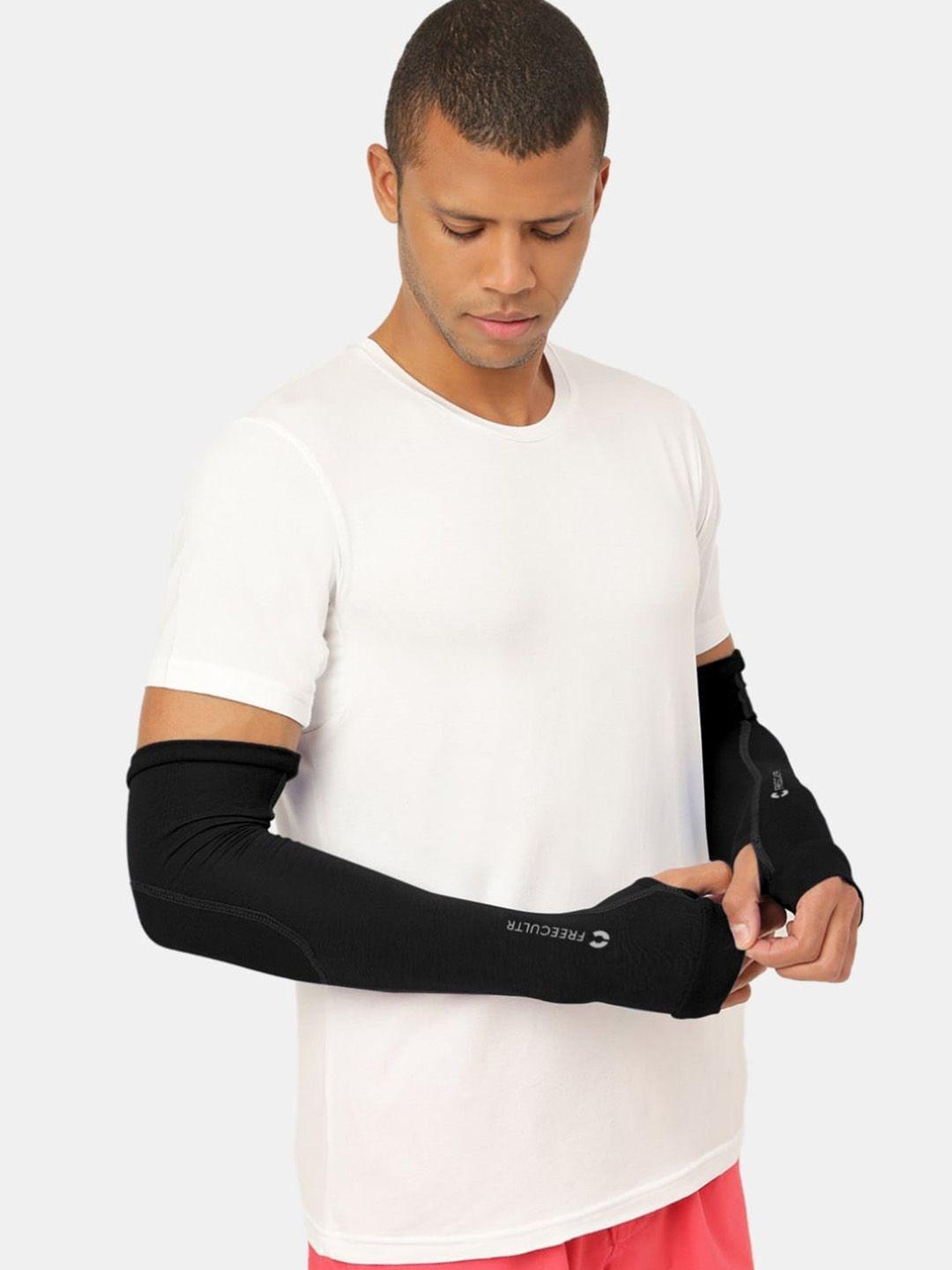 freecultr bamboo cotton breathable & anti-bacterial arm sleeves with-in built gloves