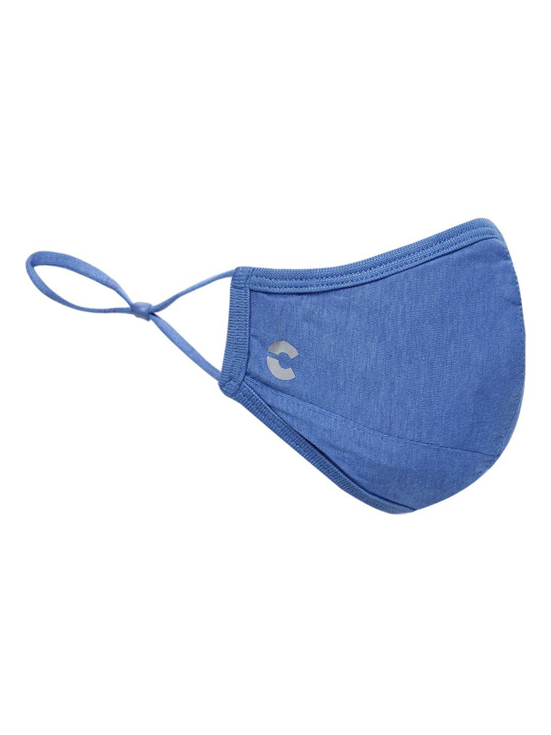 freecultr blue solid anti microbial bamboo cloth masks