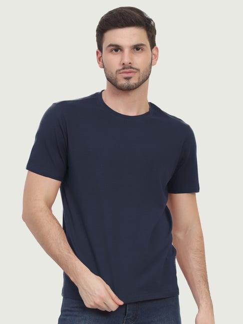 freecultr galaxy blue cotton regular fit t-shirt