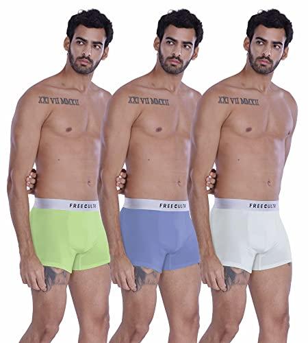 freecultr men's underwear anti bacterial silver waistband micromodal airsoft trunk - non itching antichaffing sweat proof