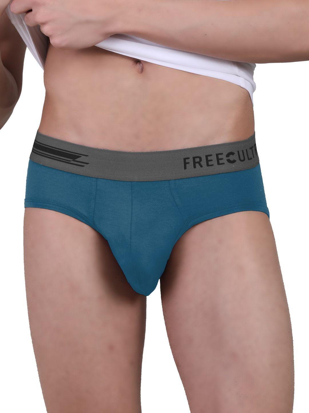 freecultr men blue solid anti bacterial basic briefs fc-pop-b-mb-01