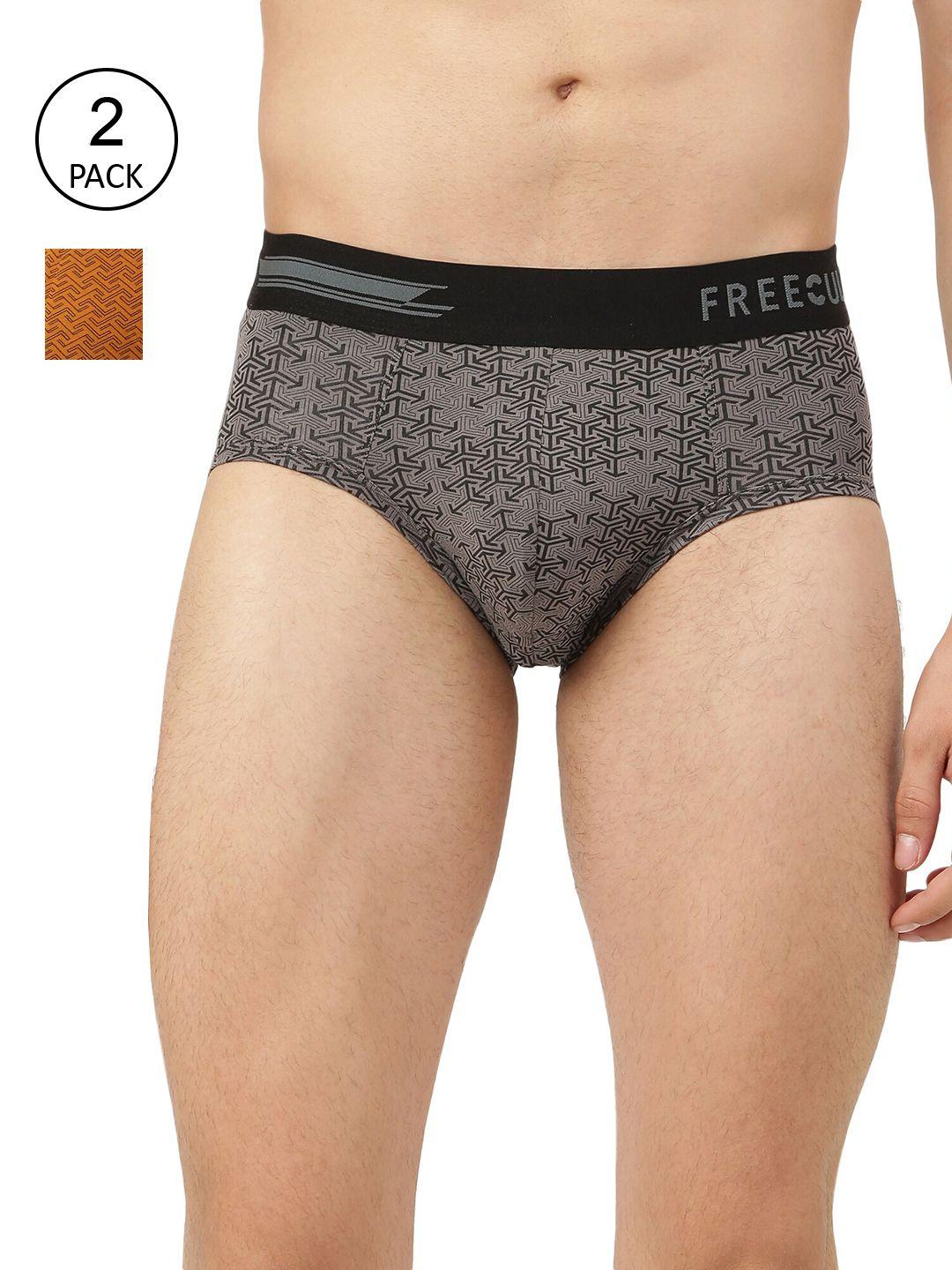 freecultr men pack of 2 printed basic briefs