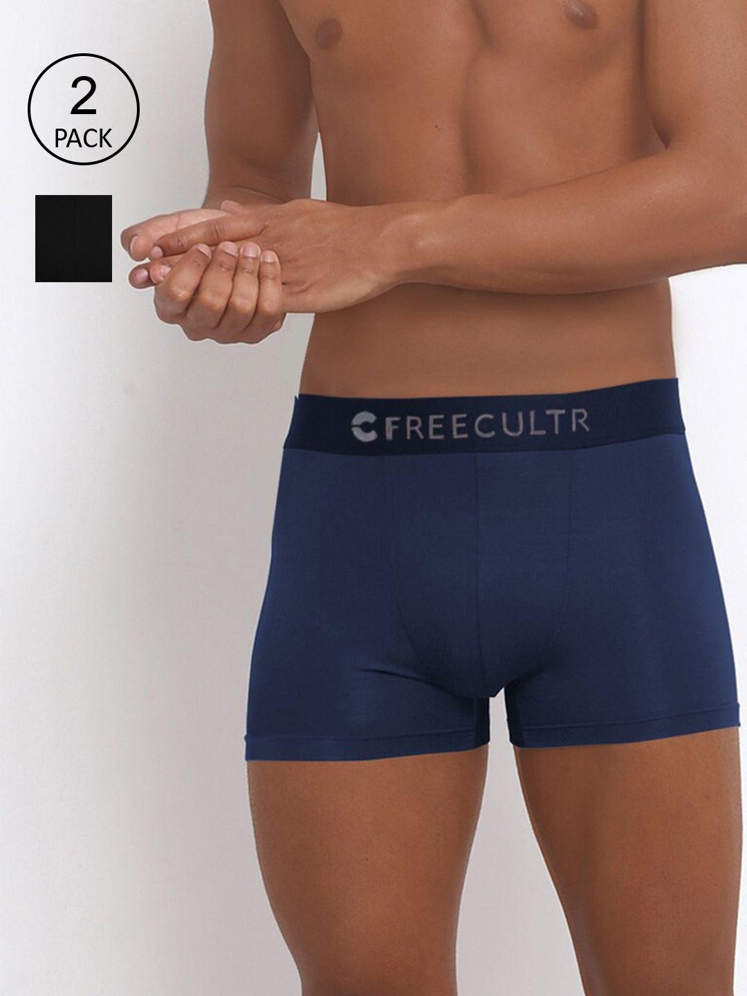 freecultr men pack of 2 solid anti-bacterial trunks fc-cx-t-sab-spb