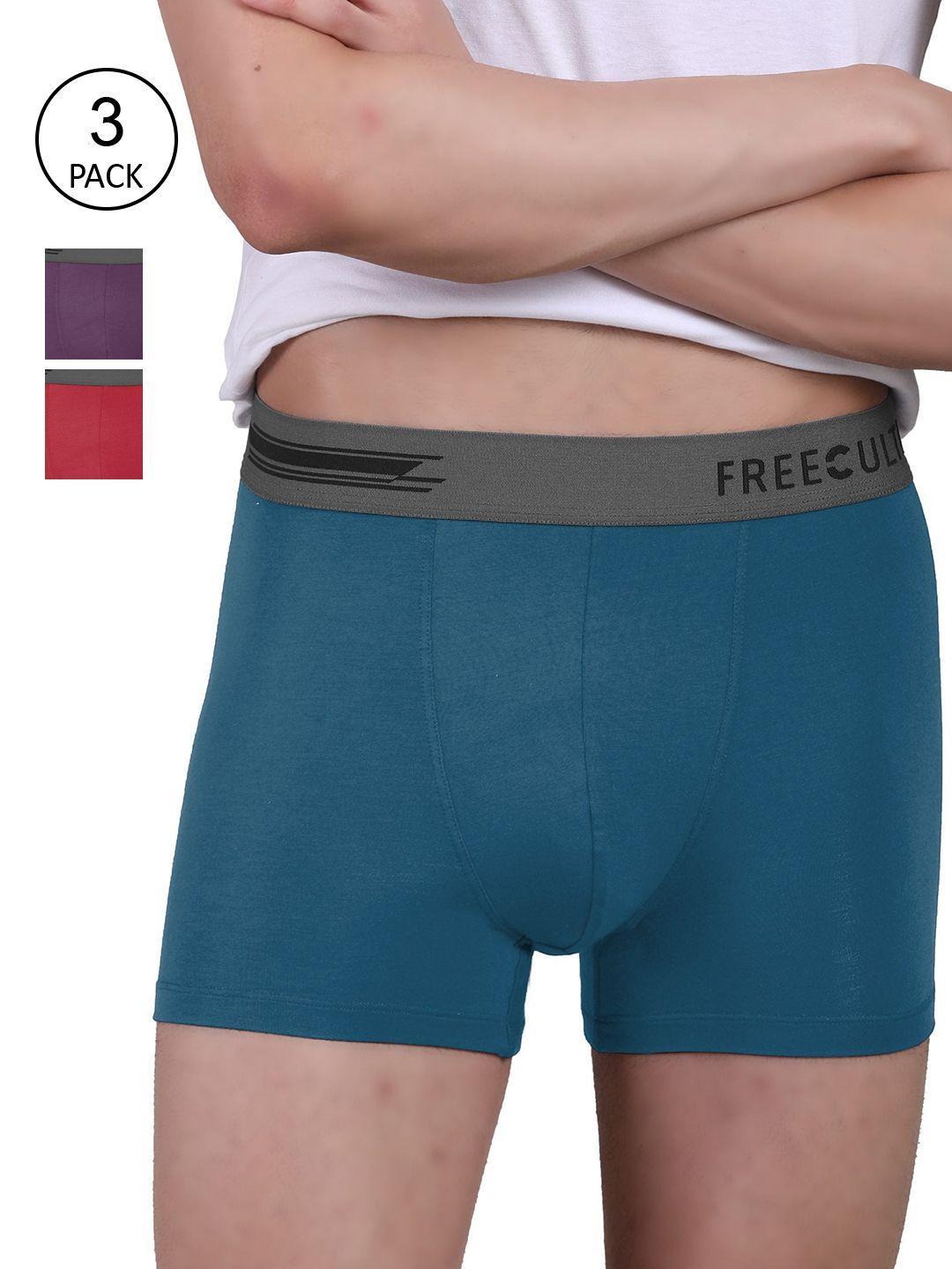 freecultr men pack of 3 solid trunk