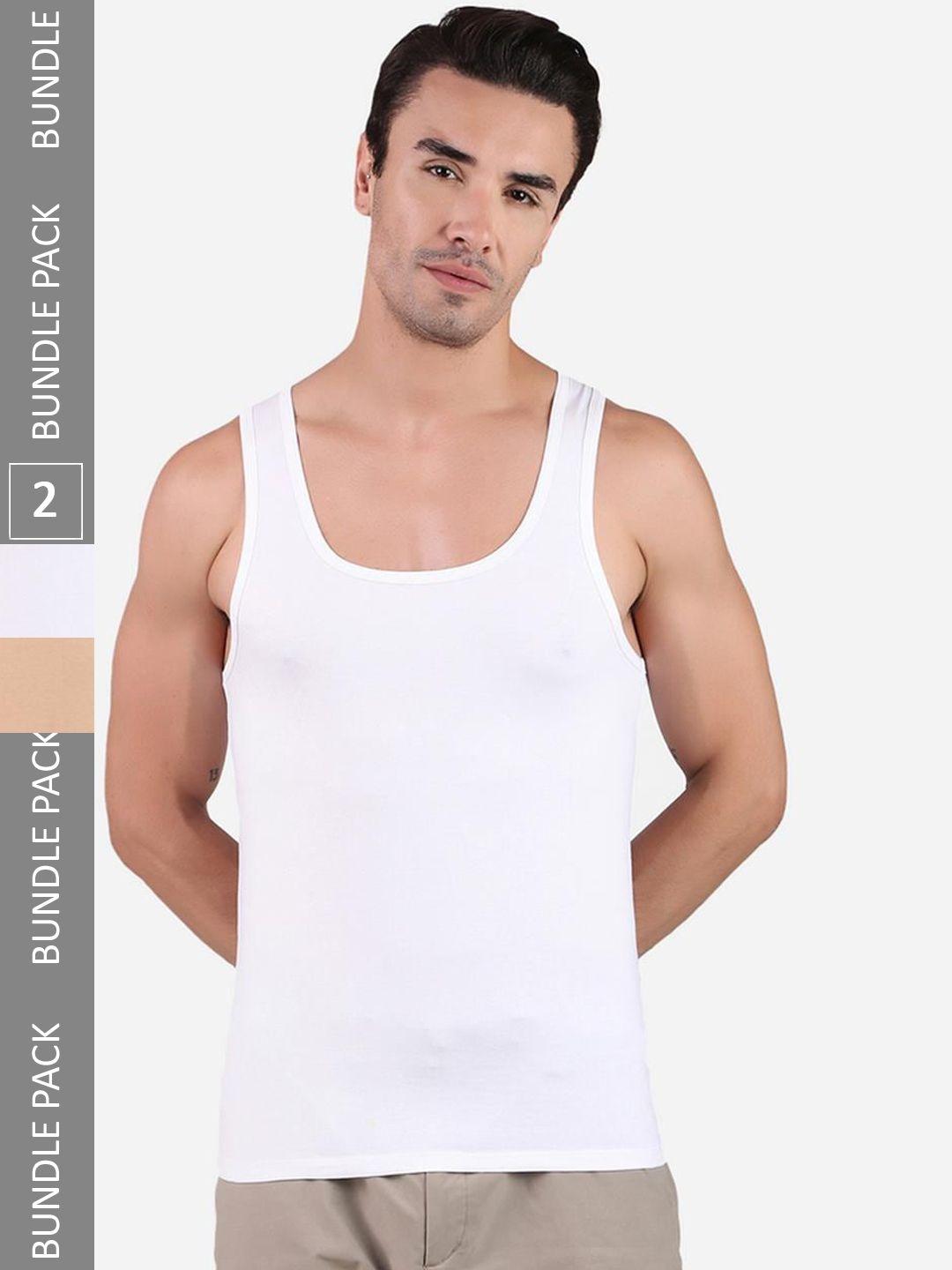 freecultr pack of 2 organic cotton basic innerwear vests