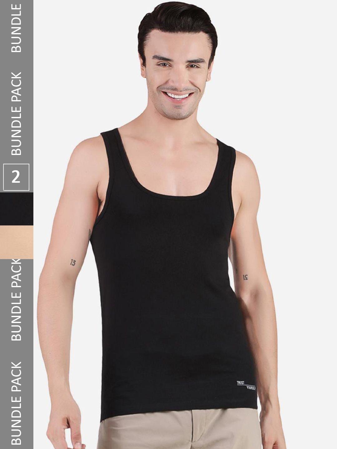 freecultr pack of 2 organic cotton basic innerwear vests