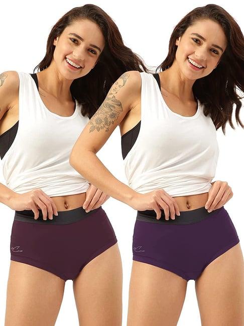 freecultr purple & violet hipster panty - pack of 2