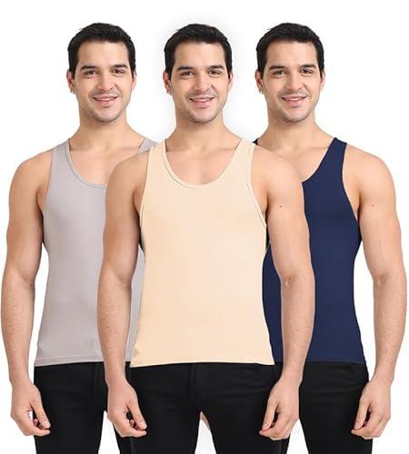 freecultr regular fit organic cotton vest for men| 100% organic fabric, round neck comfort vest